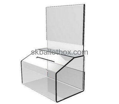 Acrylic donation box suppliers customized christmas charity boxes BB-733