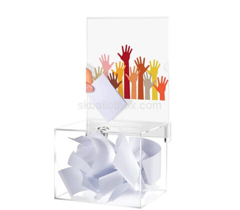 Acrylic boxes manufacturer custom plexiglass suggestion box