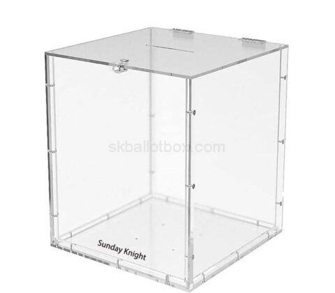 Wholesale custom acrylic lockable election box