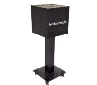 Wholesale custom acrylic suggestion box with casters SB-245 Wholesale custom acrylic suggestion box with casters