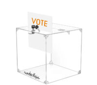 Wholesale custom acrylic voting box with lock key