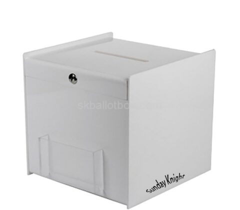 Wholesale custom acrylic voting box with business card holder