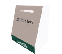 Wholesale custom plexiglass customer ballot box