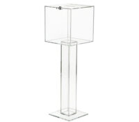 Wholesale custom acrylic floor standing ballot box