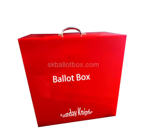 Wholesale custom acrylic voting box with handle