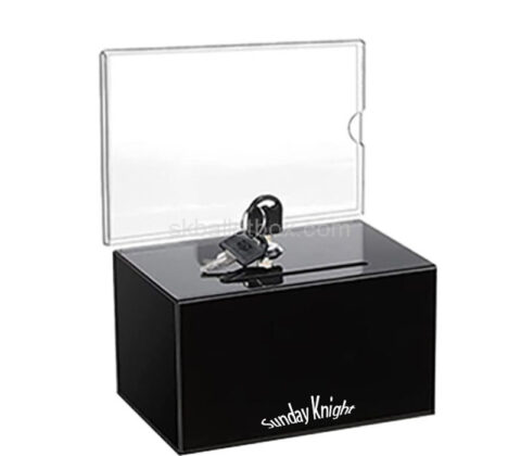 Wholesale custom acrylic voting box with insert sign holder