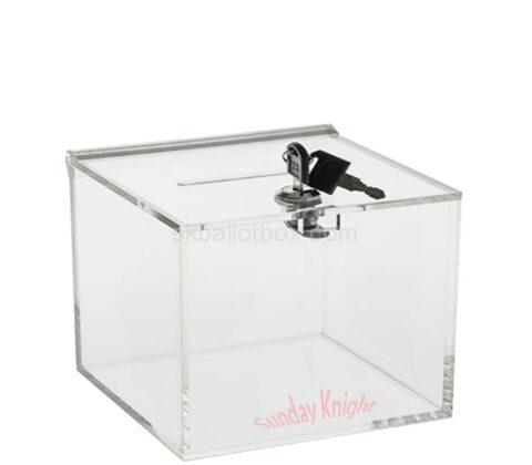 Wholesale custom acrylic locking voting box