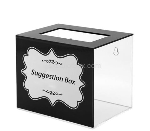 Wholesale custom acrylic suggestion collection bucket