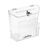 Wholesale custom perspex suggestion box with brochure holders SB-282 Wholesale custom perspex suggestion box with brochure holders