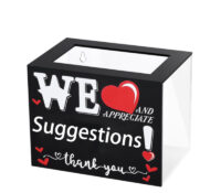 Wholesale custom acrylic wall suggestion box