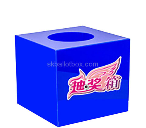 Custom acrylic raffle ticket box for lottery
