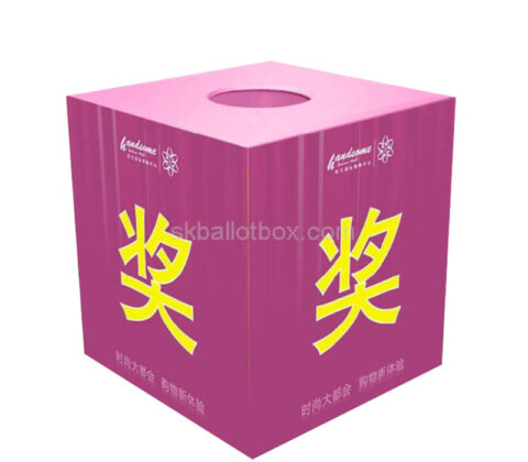 Custom acrylic promotional raffle ball box