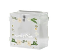 Wholesale custom acrylic lockable suggestion collection box