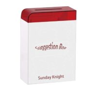 Custom acrylic exhibitions feedback collection box