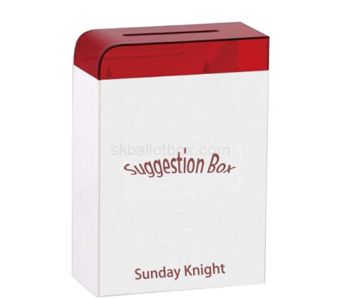 Custom acrylic exhibitions feedback collection box