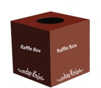 Custom plexiglass retail promotional raffle draws box