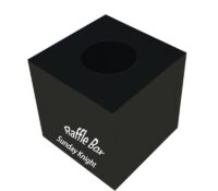 Custom plexiglass promotional raffle draws box