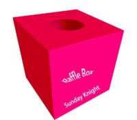Custom plexiglass retail raffle draws box