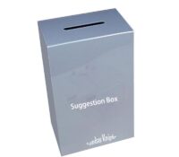 Custom plexiglass feedback collection box