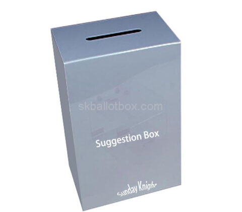 Custom plexiglass feedback collection box