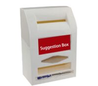 Custom plexiglass businesses suggestion collection box