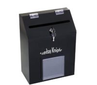 Custom plexiglass hotel suggestion collection box