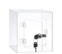 Custom plexiglass guest feedback collection box