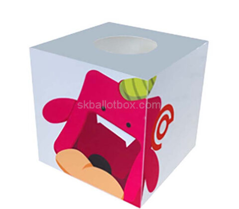Custom plexiglass retail raffle box