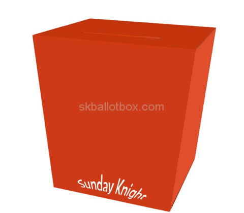 Custom plexiglass voting box