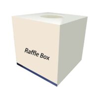 Custom plexiglass event raffle draw box