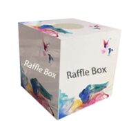 Custom plexiglass lucky draw box for opening celebrations