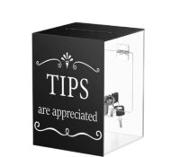 Custom acrylic tip collection box