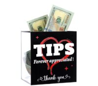 Custom acrylic bartender tip bucket DB-350 Custom acrylic bartender tip bucket