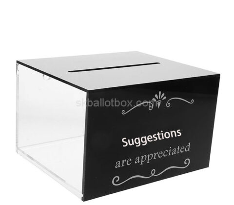 Custom acrylic guest feedback collection box