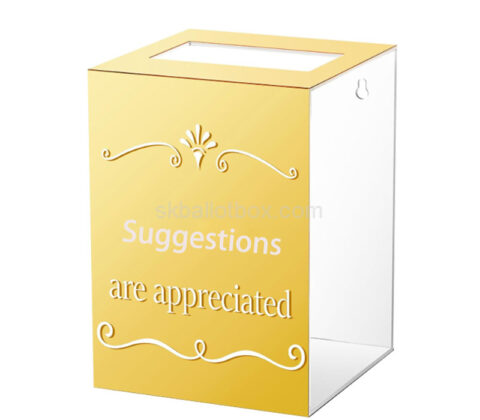 Custom acrylic hotel suggestion box