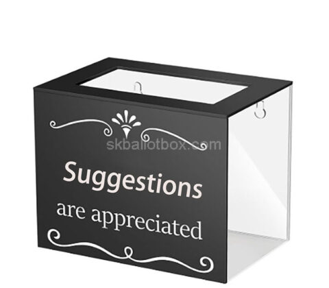 Custom acrylic cafes feedback collection box