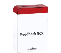Custom acrylic guest feedback box