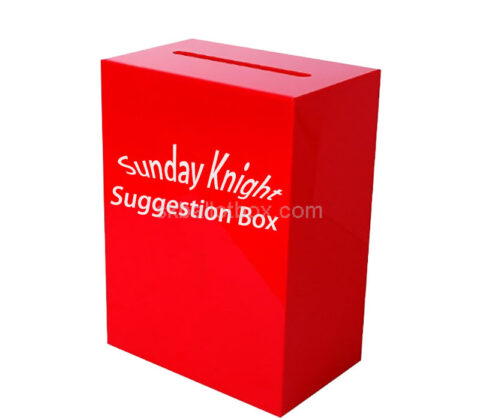 Custom acrylic public spaces suggestion box