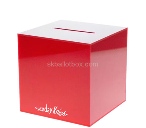 Custom acrylic square vote case