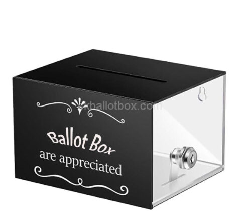 Custom acrylic ballot collection box