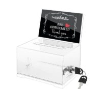 Custom plexiglass events feedback collection box SB-332 Custom plexiglass events feedback collection box