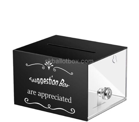 Custom plexiglass workplaces feedback collection box
