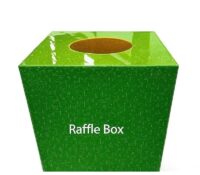 Custom acrylic annual meeting raffle draw box