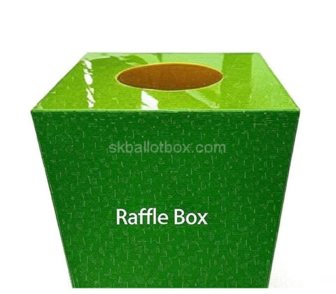 Custom acrylic annual meeting raffle draw box