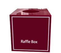 Custom acrylic company events raffle draw box