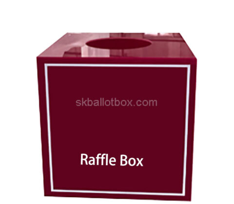 Custom acrylic company events raffle draw box