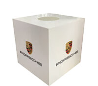 Custom acrylic employee rewards raffle draw box