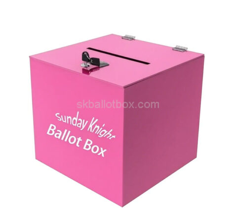 Custom acrylic poll responses collection box