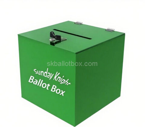 Custom acrylic gathering poll responses box