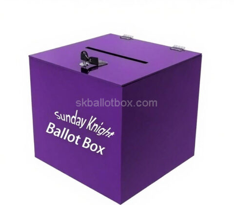 Custom acrylic collecting poll responses box